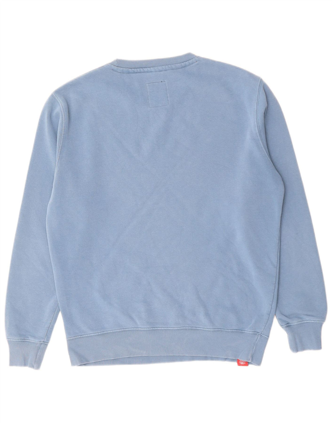 Alpha Industries Suéter gráfico masculino de algodão azul médio
