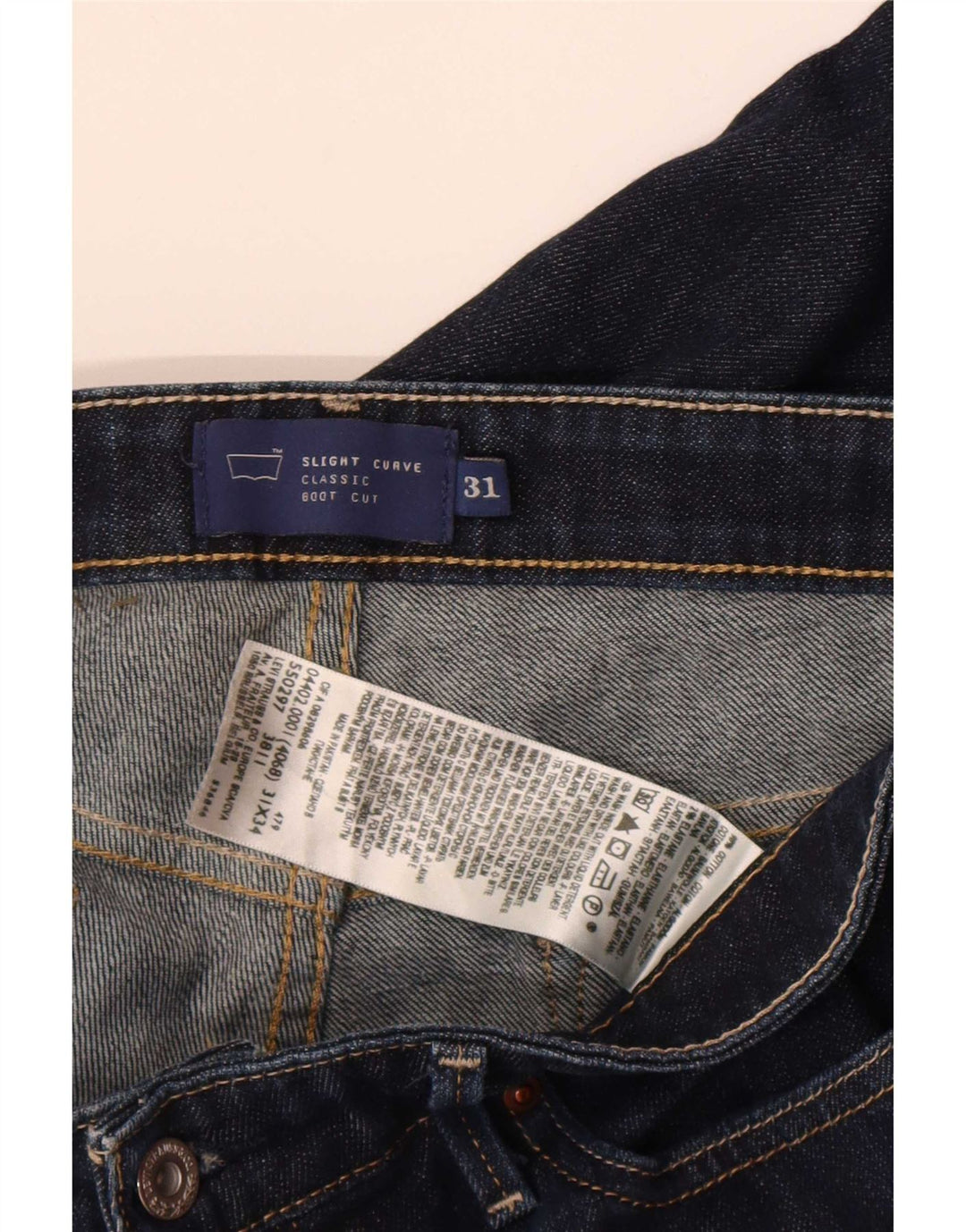Levi's Womens Classics Curvy Bootcut Jeans W31 L31 Azul Algodão