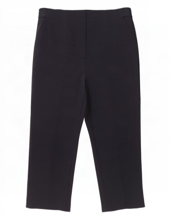 Calça capri feminina Marks & Spencer Reino Unido 14 médio W30 L22 azul marinho