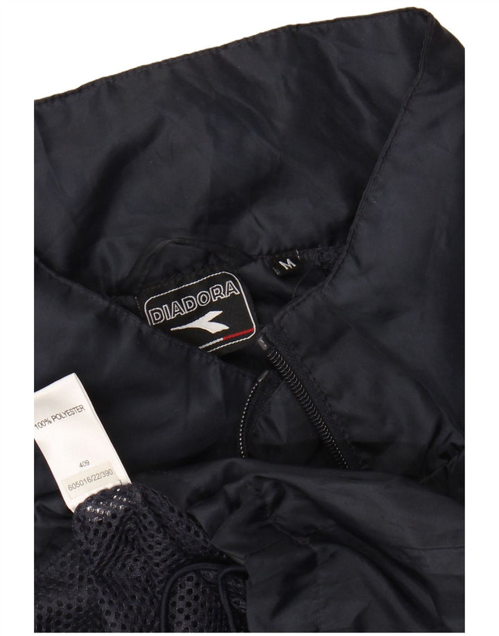 Jaqueta de chuva masculina Diadora UK 38 poliéster azul marinho médio
