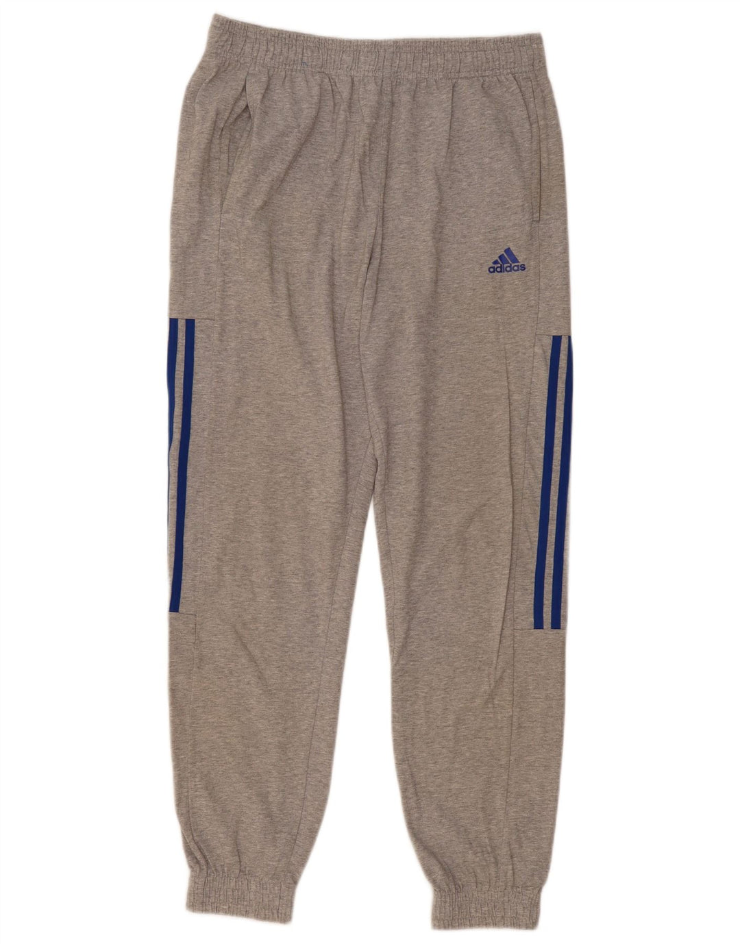 Calça de treino masculina Adidas Joggers cinza médio algodão manchado