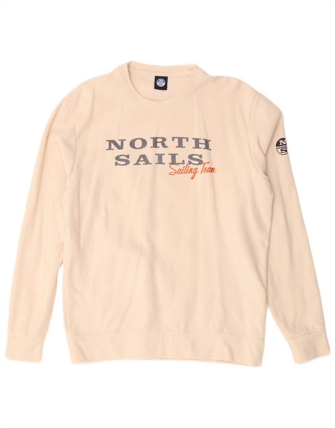 Moletom gráfico masculino North Sails Jumper XL de algodão branco