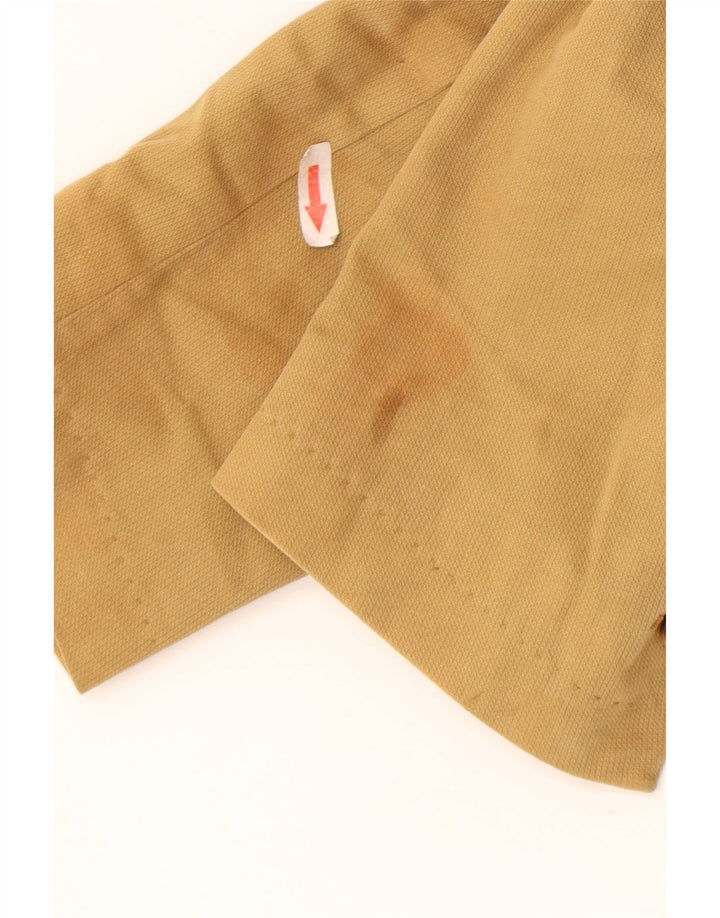 Jaqueta blazer masculina Massimo Dutti com 2 botões EU 48 algodão cáqui médio