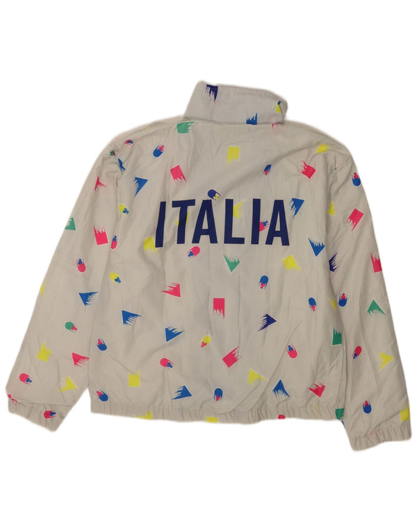 Sportful Mens Graphic Tracksuit Top Jacket IT 52 Grande Cinza Geométrico