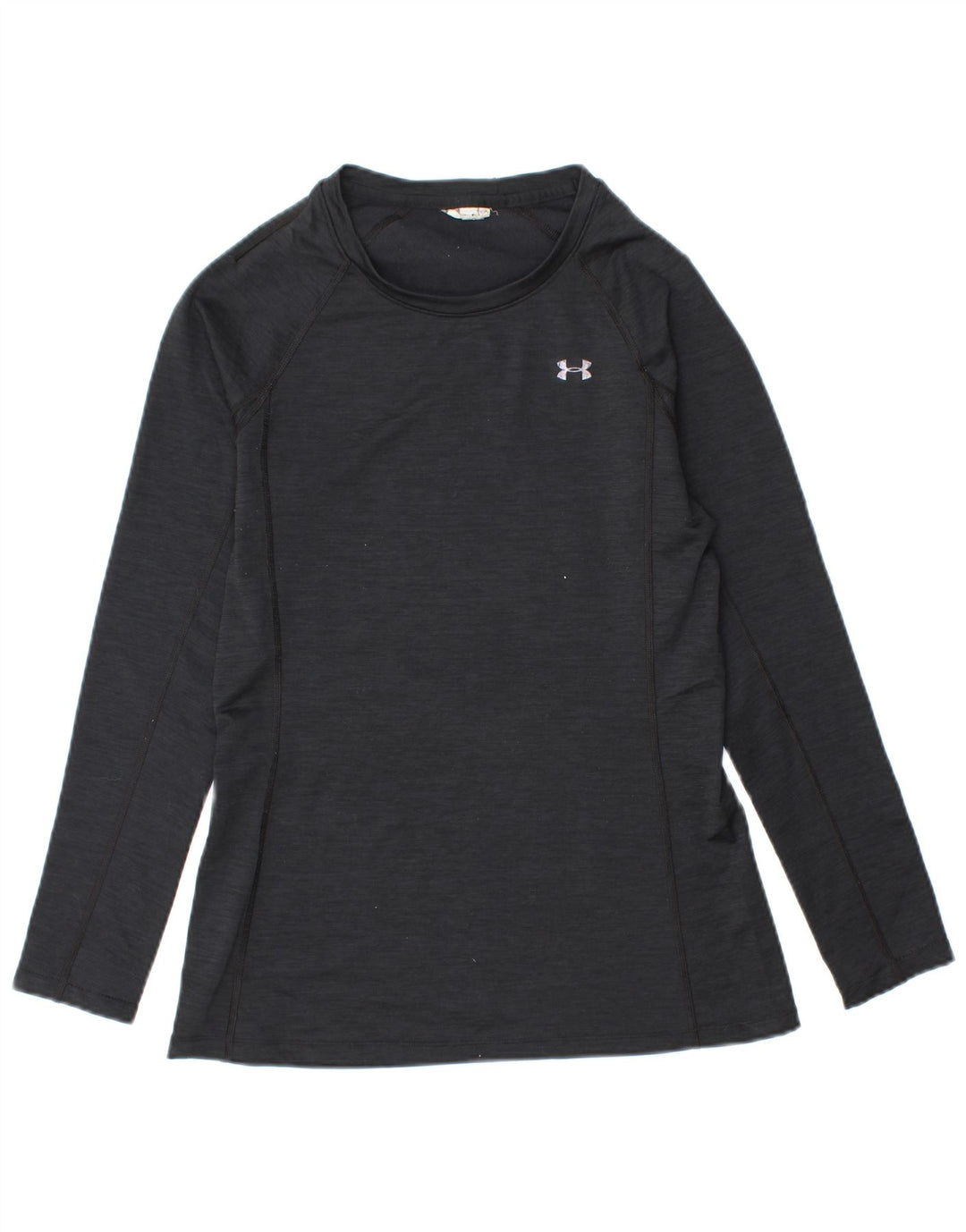 UNDER ARMOUR Top feminino manga comprida UK 12 médio preto