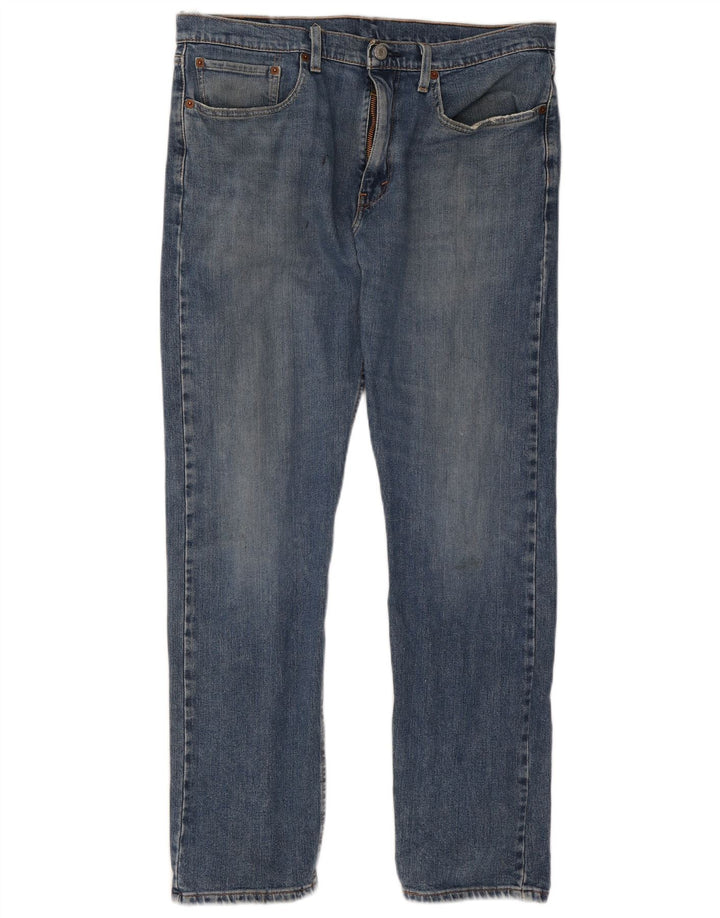 Levi's Masculino 502 Tapered Jeans W34 L32 Azul Algodão