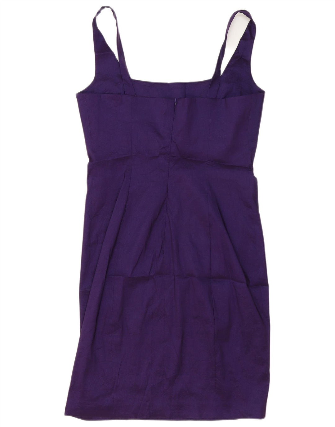 CALVIN KLEIN Vestido feminino sem mangas com bainha US 10 grande roxo poliéster