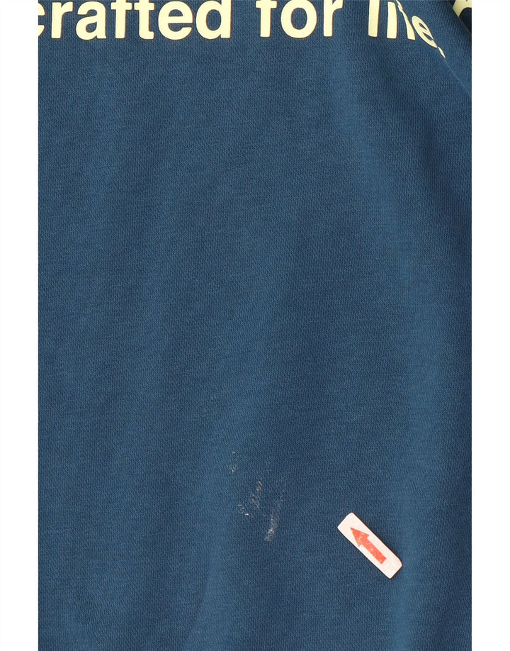 Nike masculino gráfico completo agasalho pequeno azul algodão