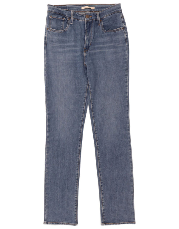 Calça jeans feminina Levi's 724 High Rise Straight W30 L32 azul algodão
