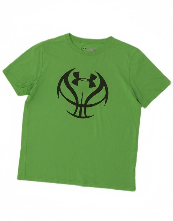 Camiseta Under Armour Boys Heat Gear Graphic 11-12 anos grande verde