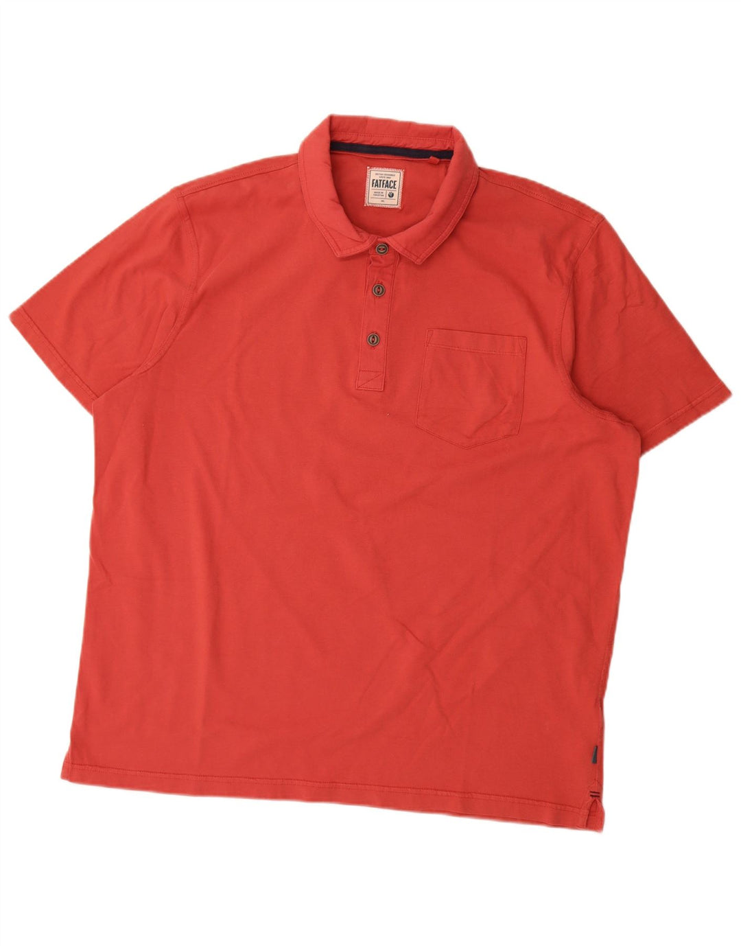 Camisa polo masculina Fat Face 2XL algodão vermelho