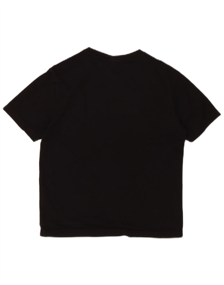 Camiseta gráfica EMPORIO ARMANI para meninos 11-12 anos algodão preto