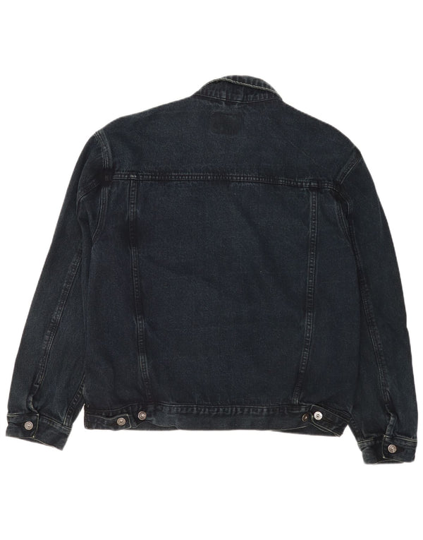 Jaqueta jeans masculina Duke UK 42 XL azul marinho algodão clássico