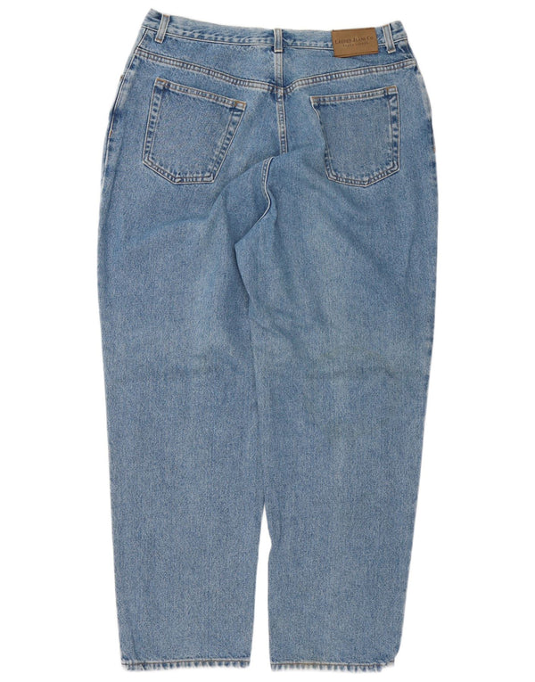 Jeans Ralph Lauren feminino regular fit US 16 XL W34 L29 azul algodão