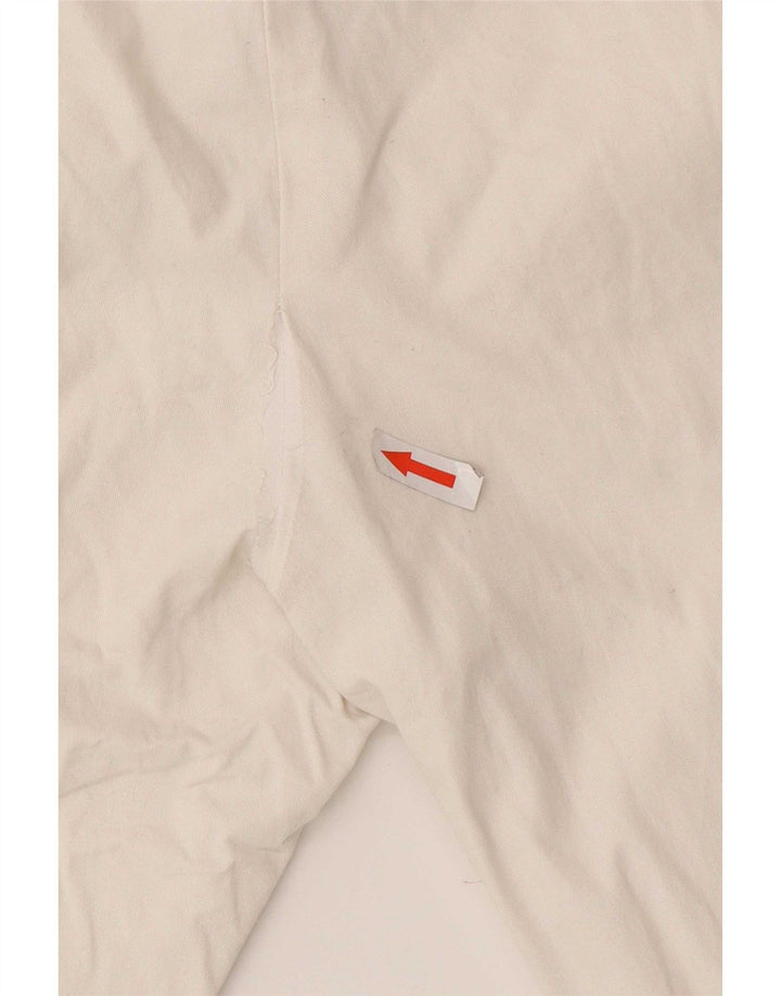 Zara Calça Chino Feminina Slim Médio W32 L30 Algodão Branco