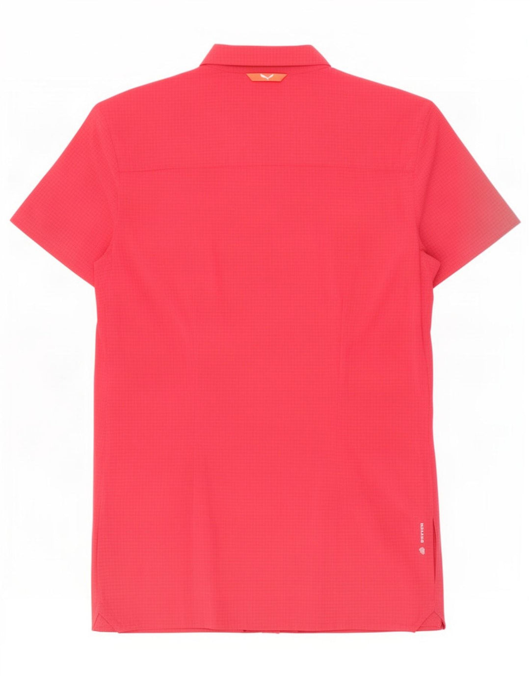 Camisa feminina de manga curta Dolomite IT 40 pequena xadrez rosa