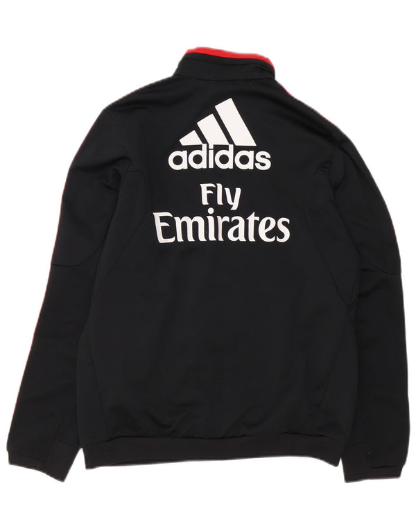 Adidas Boys AC Milan Graphic Tracksuit Top Jaqueta 11-12 Anos Preto