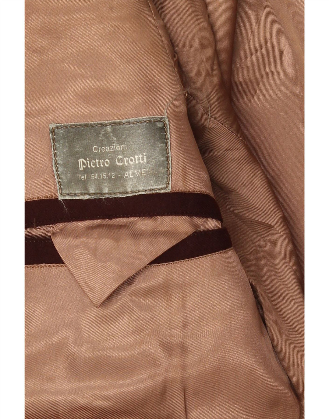 Sobretudo masculino vintage UK 36 pequeno marrom