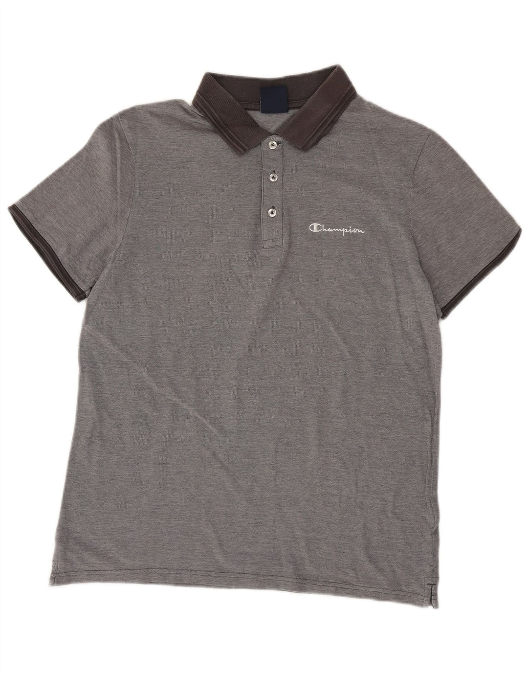 Camisa polo masculina Champion grande cinza