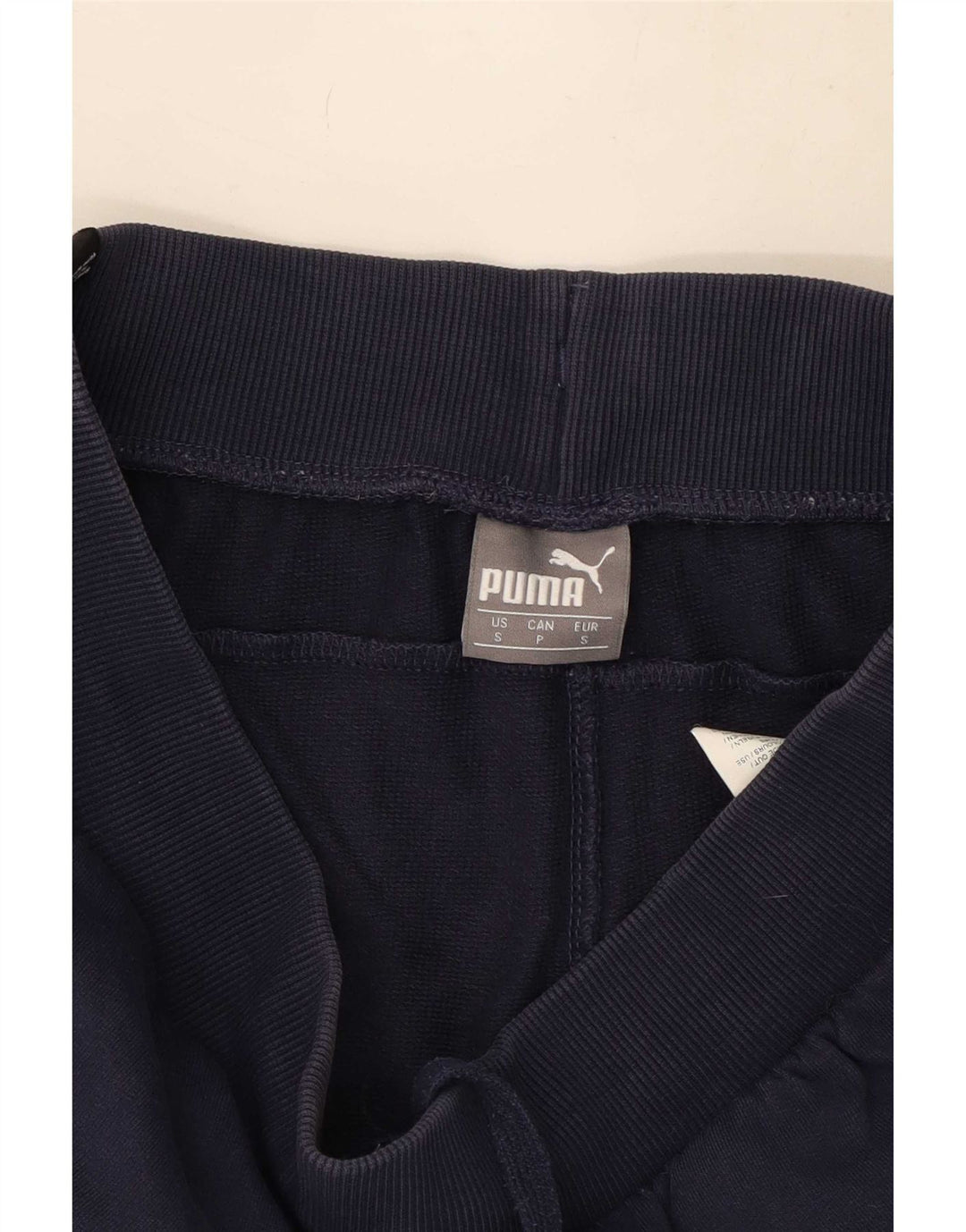 Shorts esportivos masculinos Puma Graphic pequenos algodão azul marinho