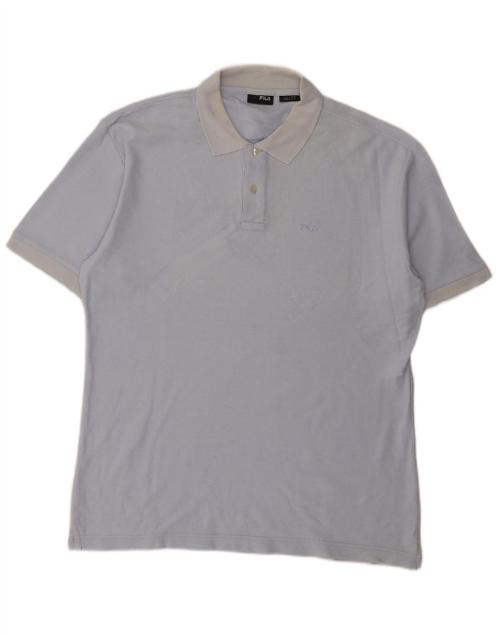 Camisa polo masculina Fila XL azul algodão