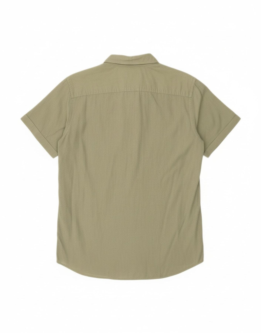 JACK & JONES Camisa masculina de manga curta grande algodão cáqui