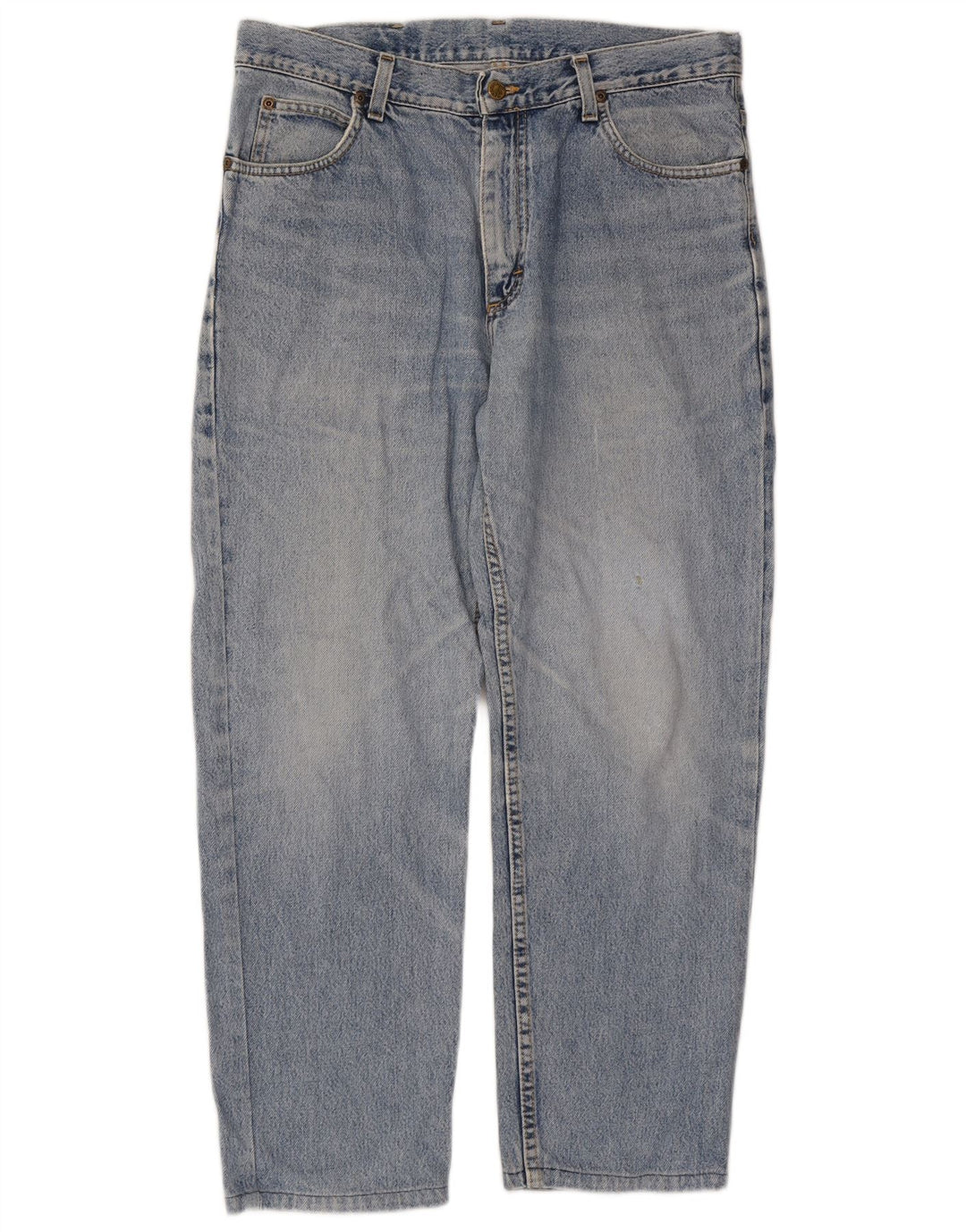 LEE Masculino Brooklyn Tapered Jeans W34 L26 Azul Algodão