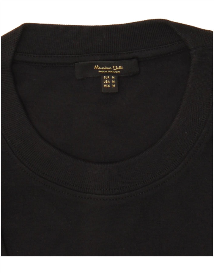 Camiseta masculina MASSIMO DUTTI preta média