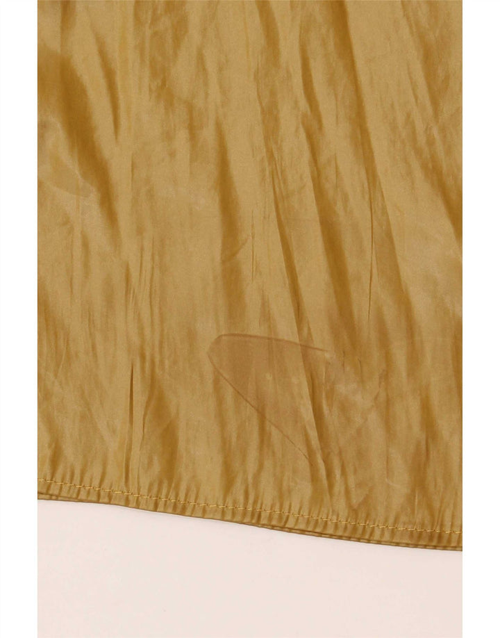 Zara blusa feminina manga 3/4 top Reino Unido 12 médio bege