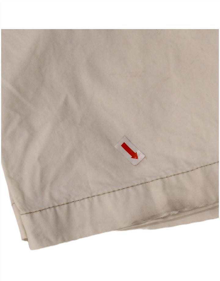 Calça casual reta masculina MURPHY & NYE W33 L32 algodão branco