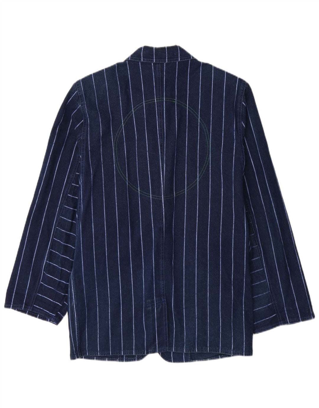 Jaqueta jeans feminina Easy IT 44 algodão listrado azul marinho médio