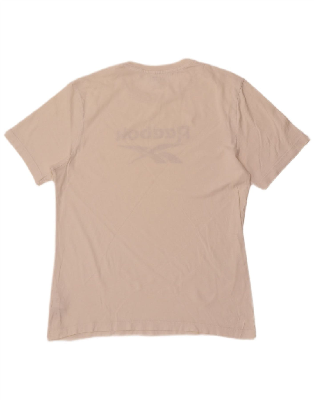 Camiseta gráfica masculina Reebok Top médio algodão branco