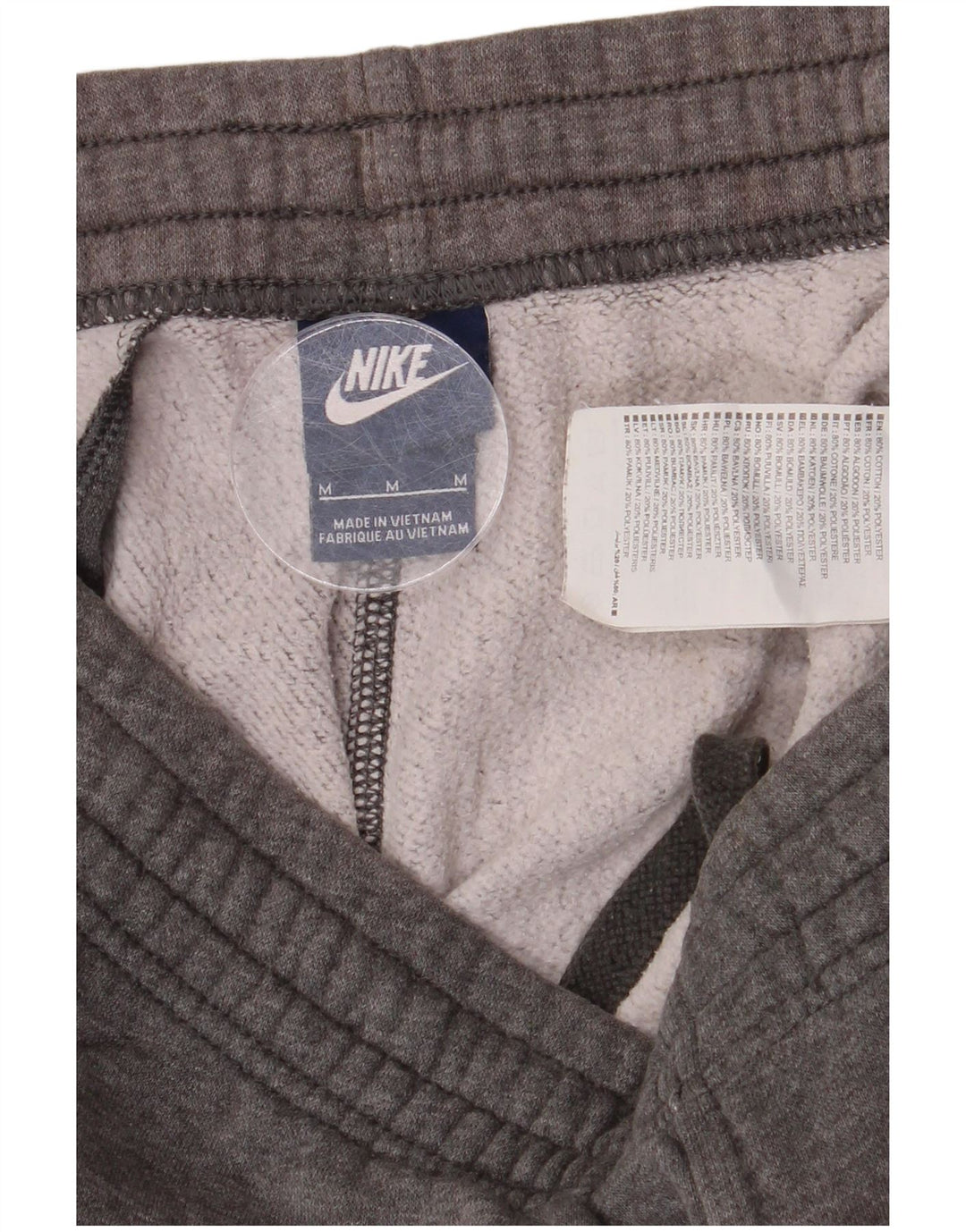 Calça de treino feminina Nike Joggers UK 14 algodão cinza médio