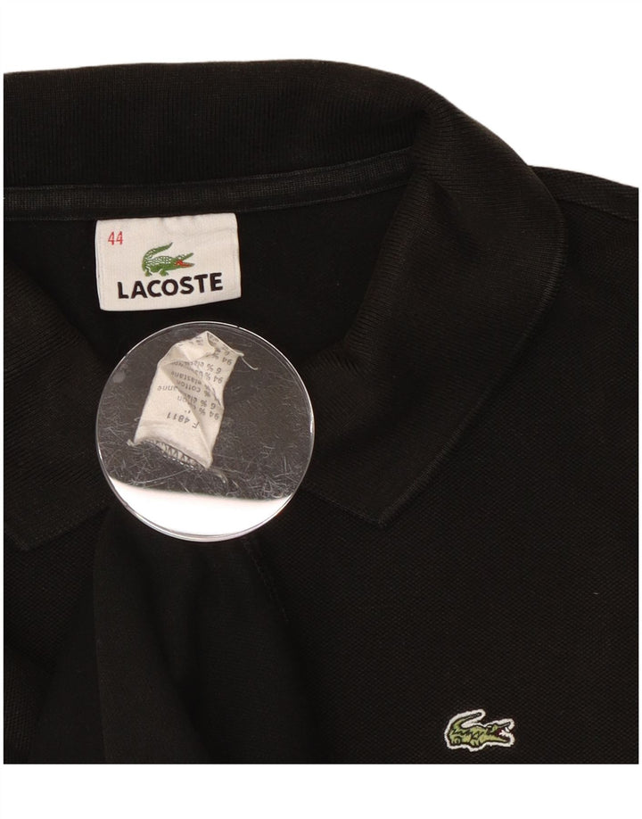 Camisa polo feminina Lacoste tamanho 44 grande algodão preto