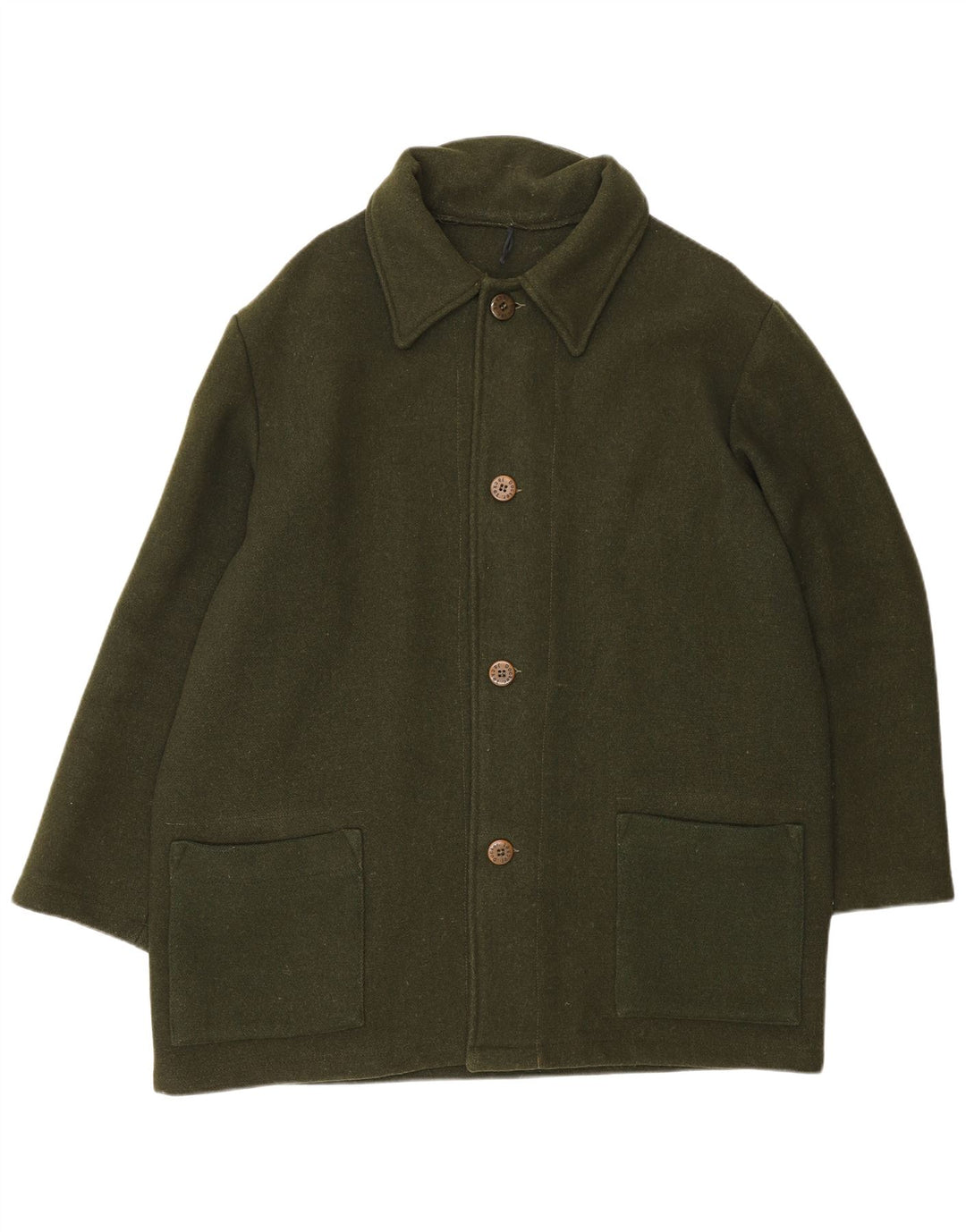 Sobretudo masculino vintage UK 42 XL cáqui