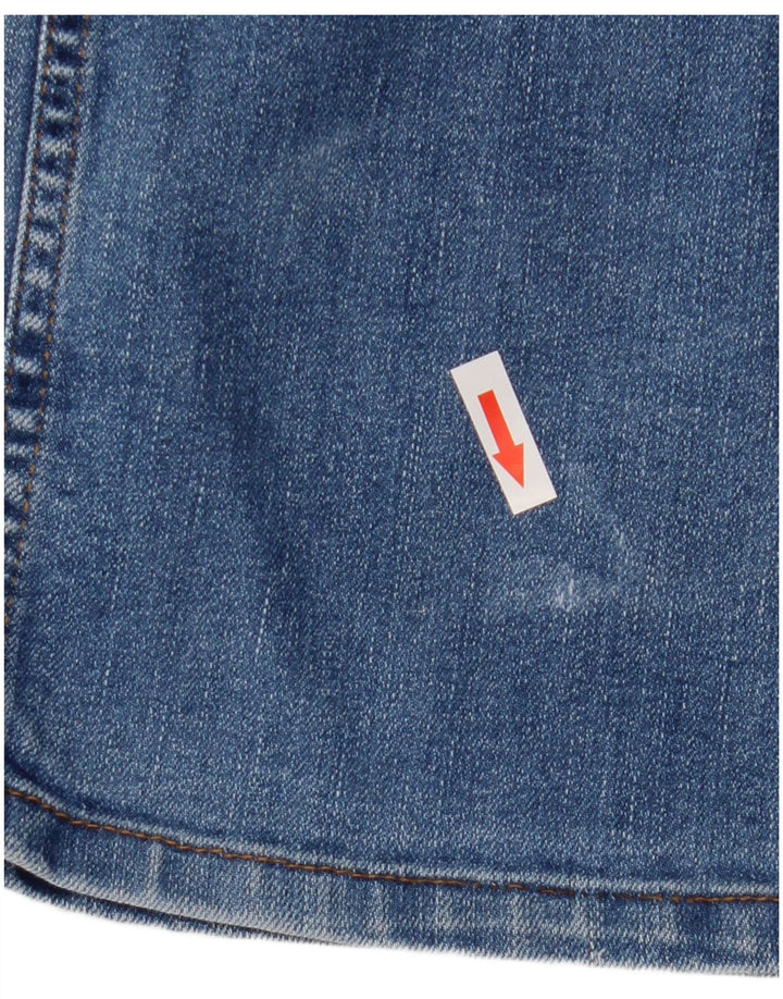 Wrangler Masculino Texas Stretch Straight Jeans W36 L30 Azul Algodão