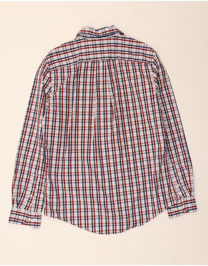 Camisa masculina Tommy Hilfiger média xadrez multicolorida de algodão