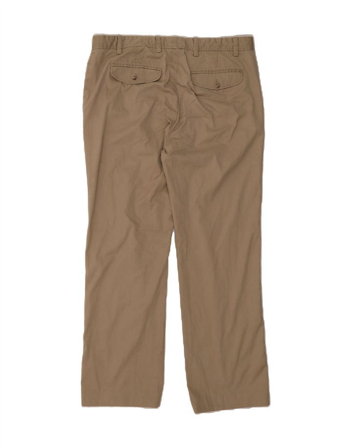 EDDIE BAUER Mens Seattle Straight Chino Trousers W38 L32 Beige Cotton Vintage Eddie Bauer and Second-Hand Eddie Bauer from Messina Hembry 