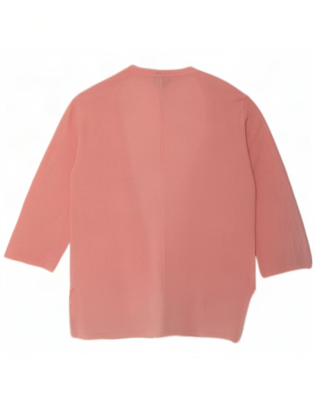 Suéter cardigã feminino de manga 3/4 Massimo Dutti Reino Unido 14 médio rosa