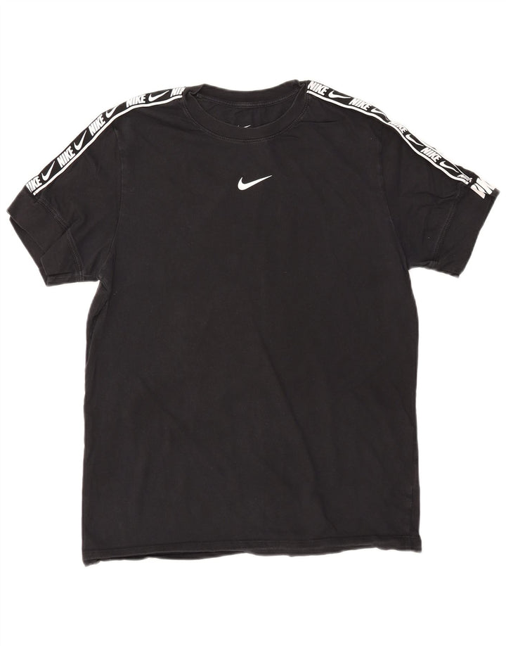 Camiseta masculina NIKE Standard Fit Graphic Top Médio Algodão Preto