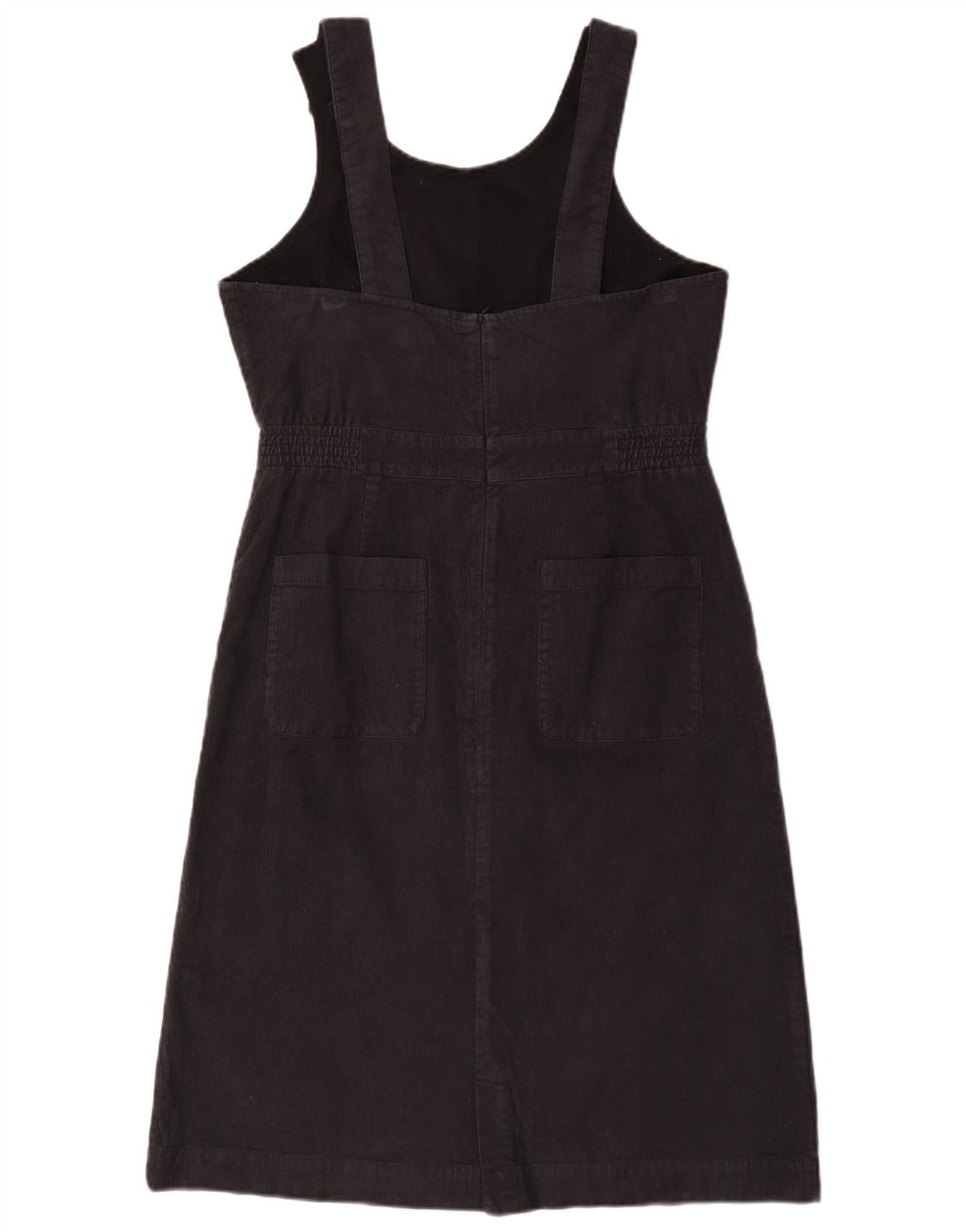 Vestido avental feminino Seasalt Cornwall Reino Unido 12 algodão preto médio