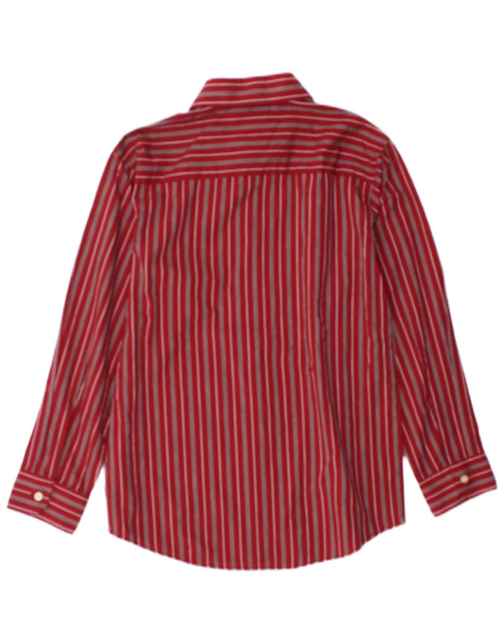 Camisa Chaps Boys 10-11 Anos Médio Algodão Listrado Borgonha