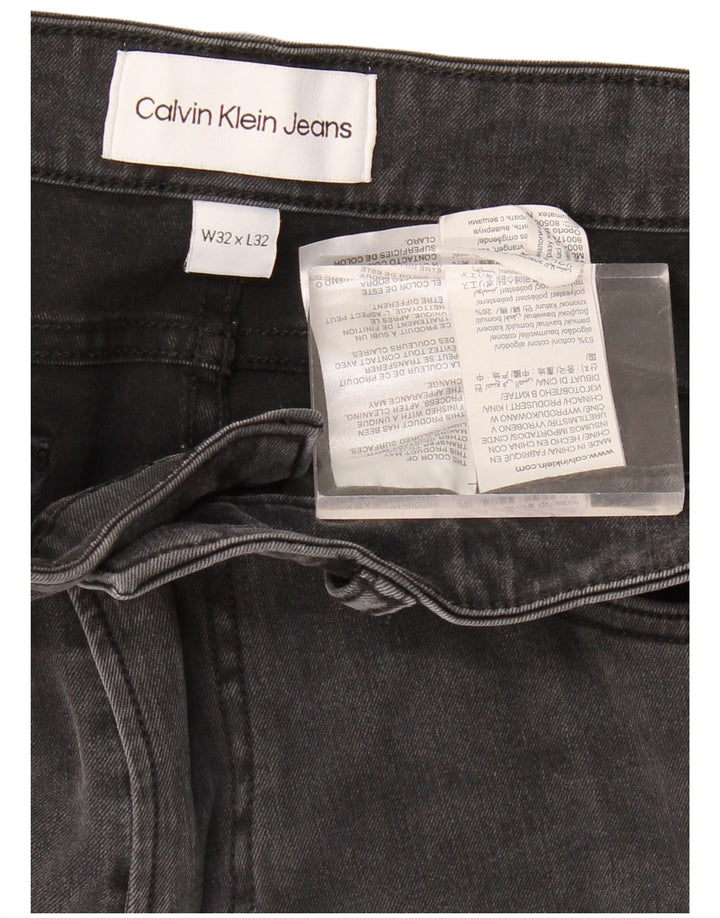 Calça jeans reta masculina CALVIN KLEIN W32 L28 algodão preto