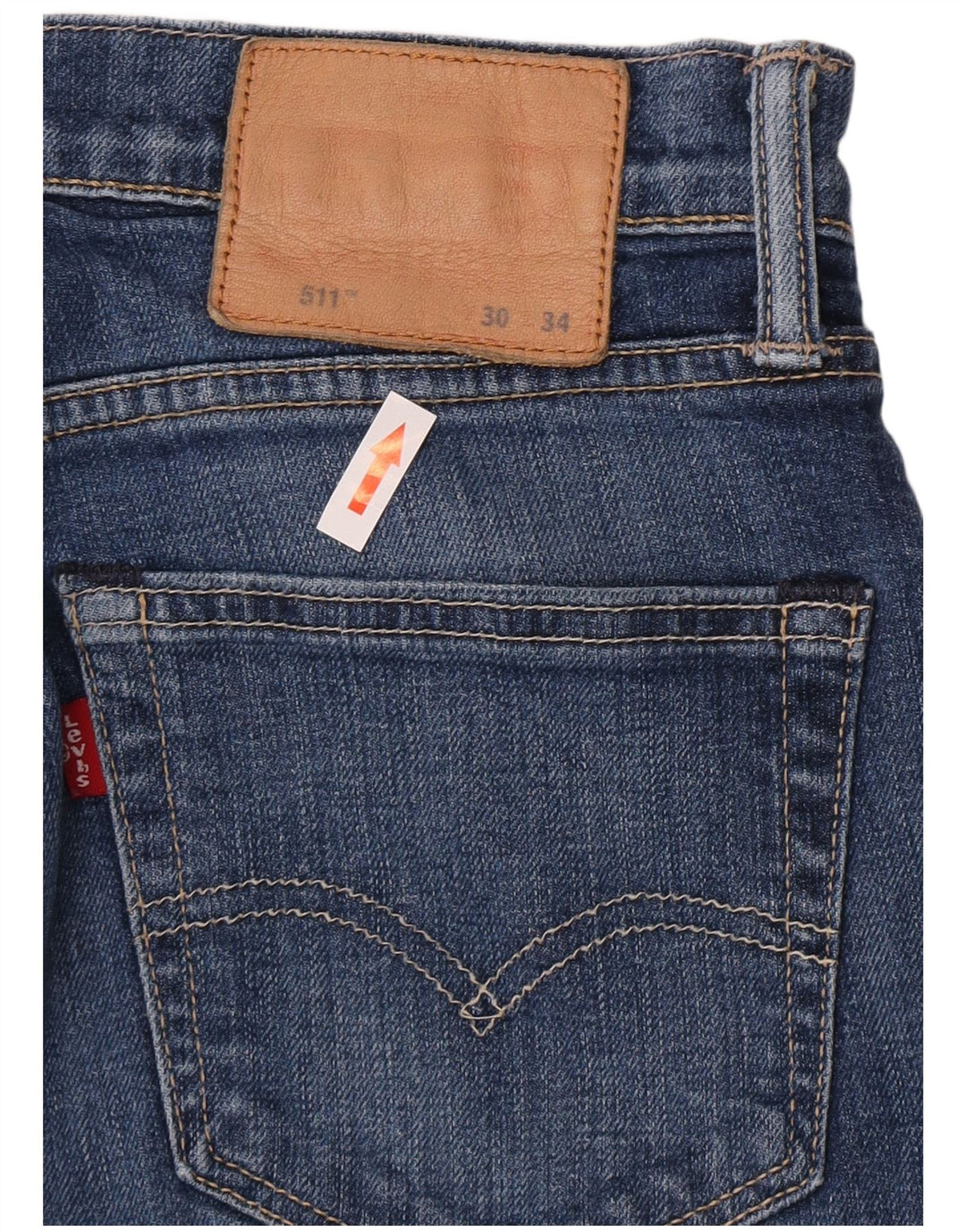 Calça jeans feminina Levi's 511 Slim W30 L32 azul algodão
