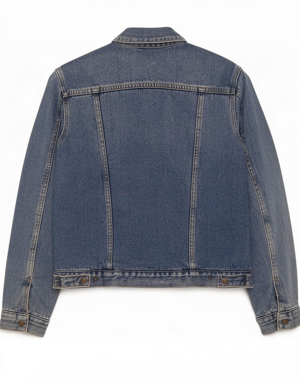Jaqueta jeans feminina Levi's Sherpa UK 14 grande azul