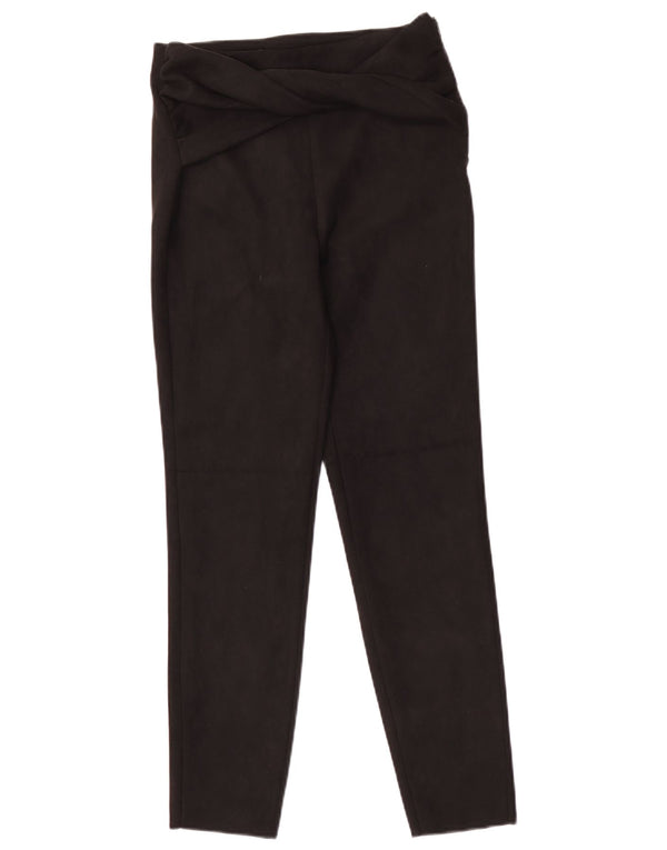 Zara Calça feminina casual slim pequena W26 L27 preta