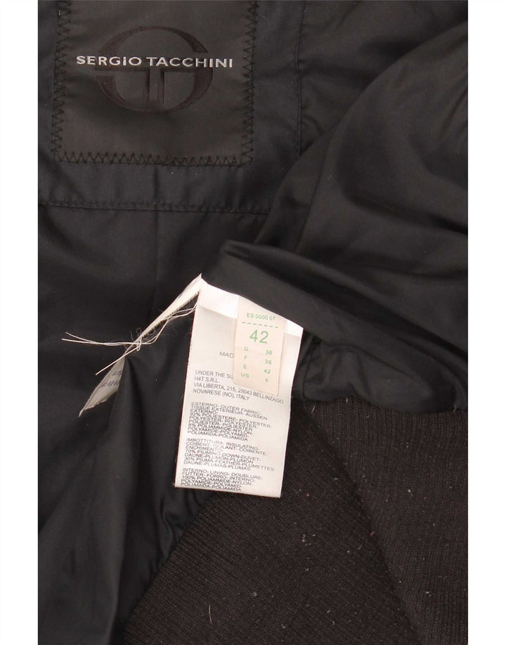 Jaqueta acolchoada feminina Sergio Tacchini IT 42 poliéster preto médio