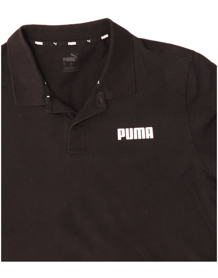 Camisa polo masculina PUMA grande algodão preto