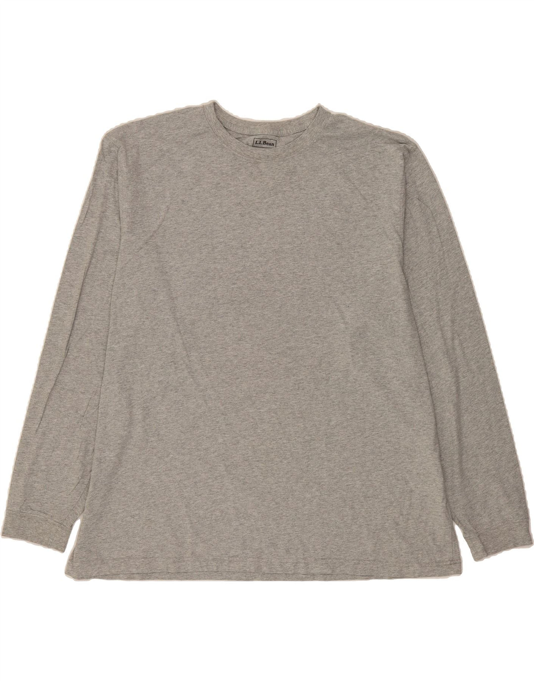 L.L.BEAN Mens Traditional Fit Top Long Sleeve 2XL Grey Cotton Vintage L.L.Bean and Second-Hand L.L.Bean from Messina Hembry 