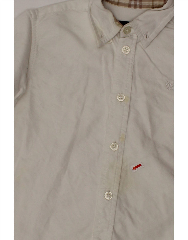 Camisa BURBERRY para meninos de 18 a 24 meses de algodão branco